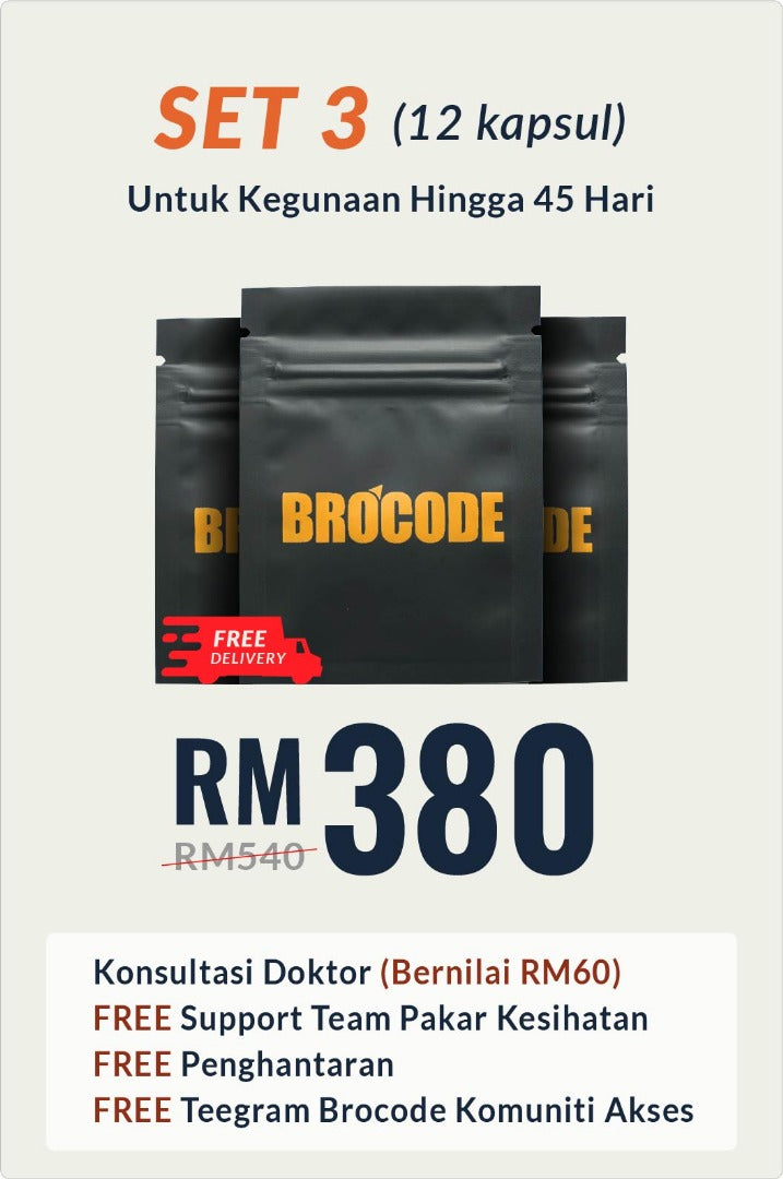 BROCODE 3 Packs (12 Capsules)