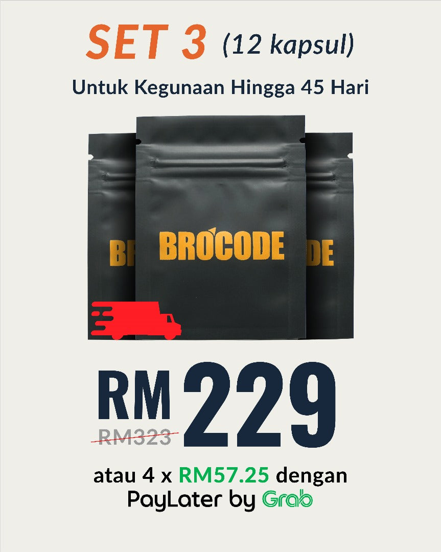 BROCODE 3 Pek (12 Kapsul)